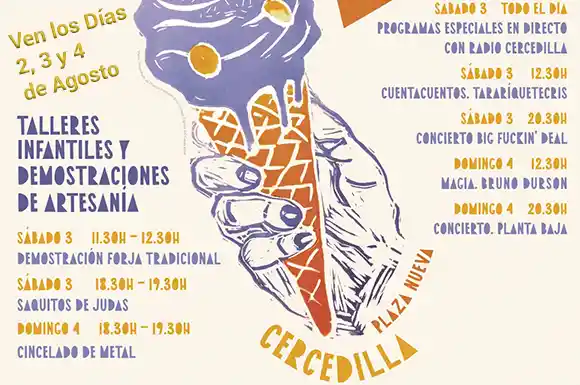 Feria-talleres-artesanales-cercedilla-verano fiesta de artesania de cercedilla
